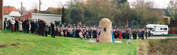 Contalmaison cairn Unveiling ceremony