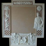 Contalmaison Cairn - clay sculpture for main plaque