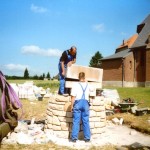 Contalmaison Cairn 2004 - assembling main panel